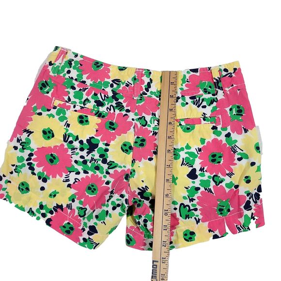 lilly pulitzer Callahan Doodle Bug Daisy Shorts 00 Colorful Floral 100% Cotton - Picture 8 of 11